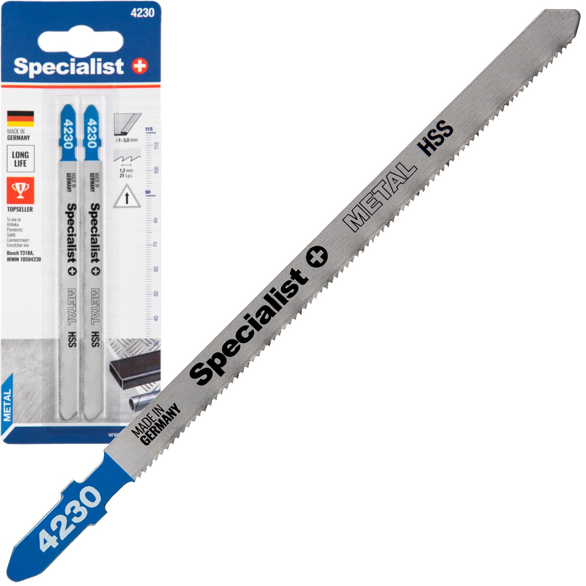 SPECIALIST+ pjūklelis 4230 (T318A) 132 mm, 2 vnt.