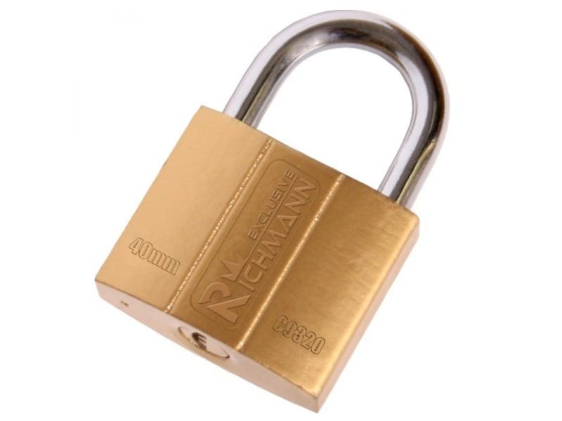 Aukso spalvos spyna 40 mm