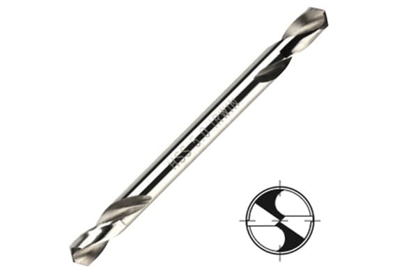 Dvipusis grąžtas kniedėm