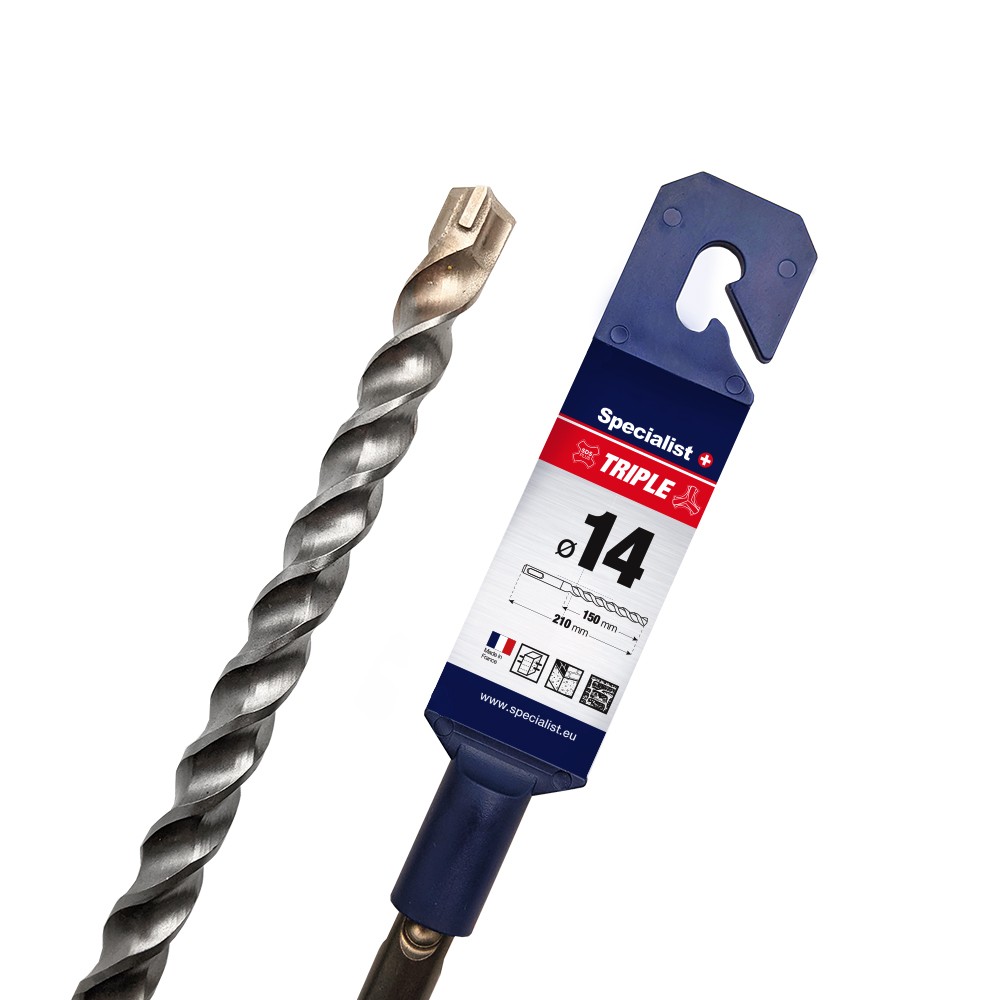 SPECIALIST+ trigub. grąžtas TRIPLE, 14/150x210 mm