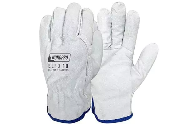 Verstos galvijų odos pirštinės P-34