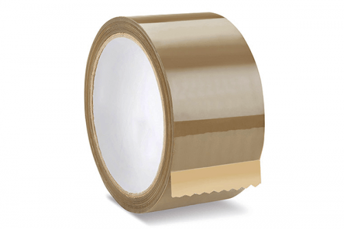 Lipni juosta 48x120m (ruda, Solvent)