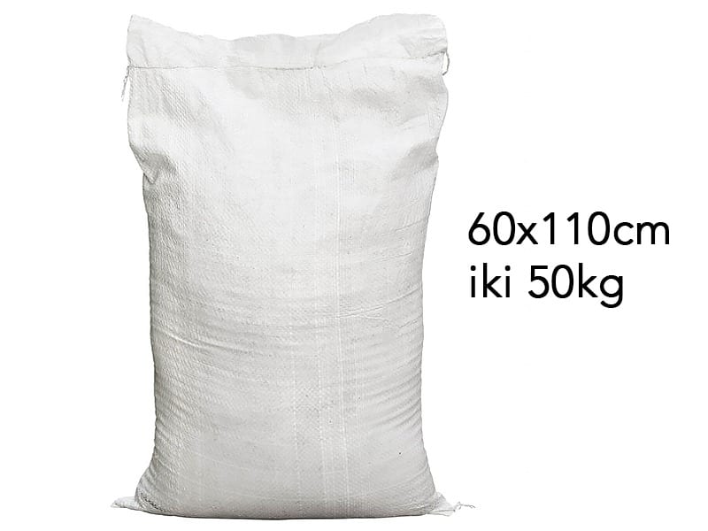 Statybiniai stiprūs maišai polipropileniniai, 60x110cm