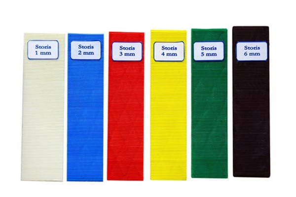 Stiklinimo kaladėlės išlyginimui