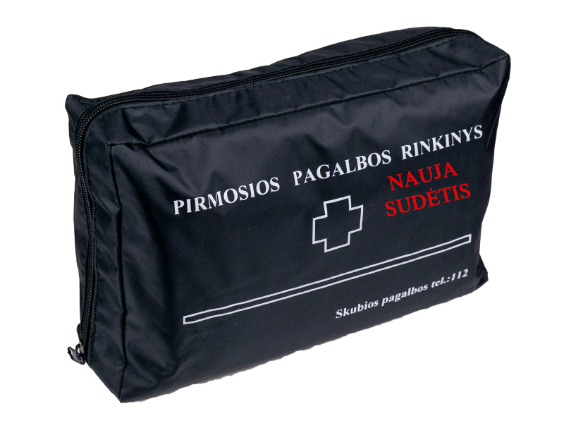 Pirmosios pagalbos rinkinys automobiliui 2022 nauja sudėtis
