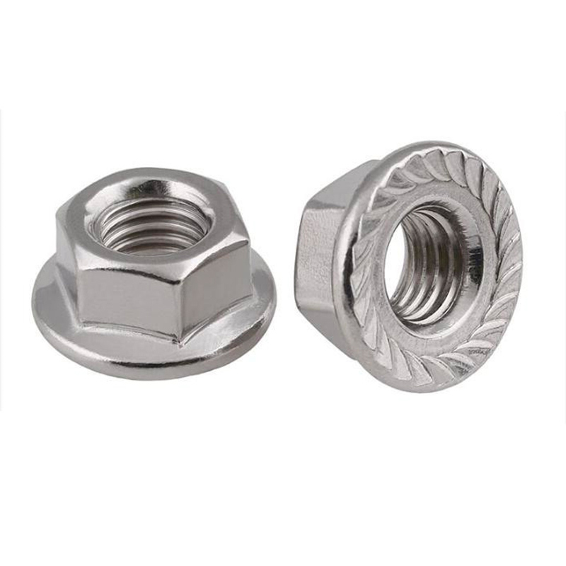 Veržlė DIN6923 M10 A2 dantyta