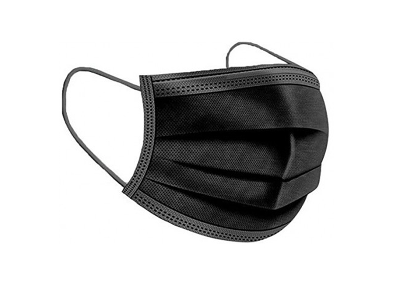 Vienkartinės veido kaukės juodos - 50vnt