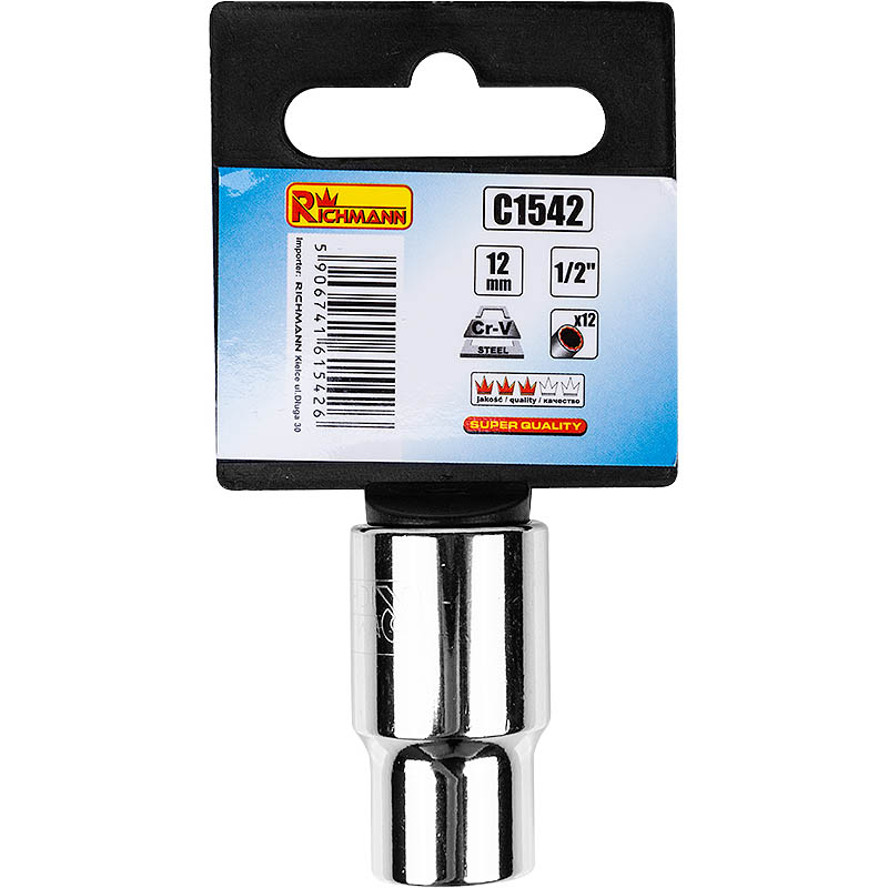 Galvutė dvylikakampė 24 mm CV 1/2