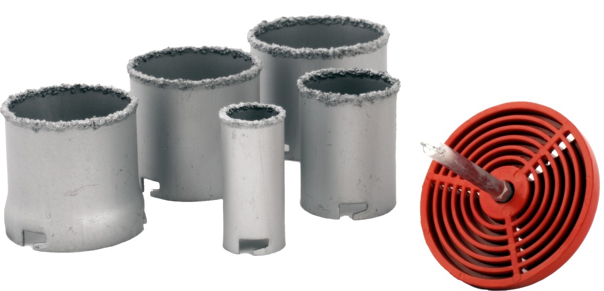 Volframo - karbido gręžimo karūna 73 mm